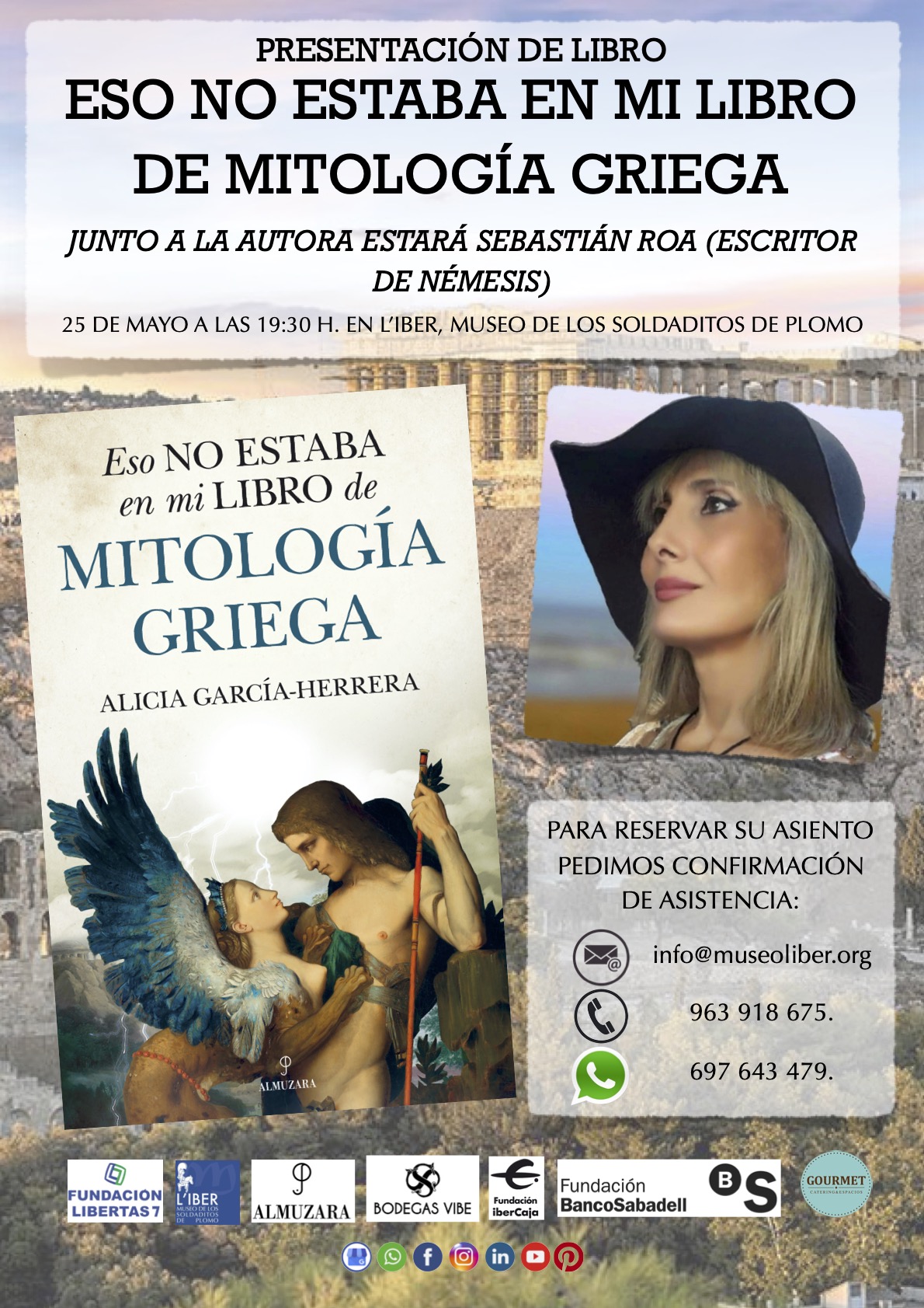 Presentación del libro “Eso no estaba en mi libro de mitología griega” Alicia García Herrera