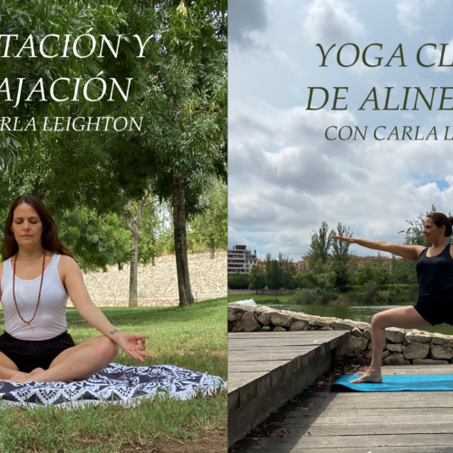 Yoga Clásico de Alineación y Meditación y relajación grupal por Carla Leighton