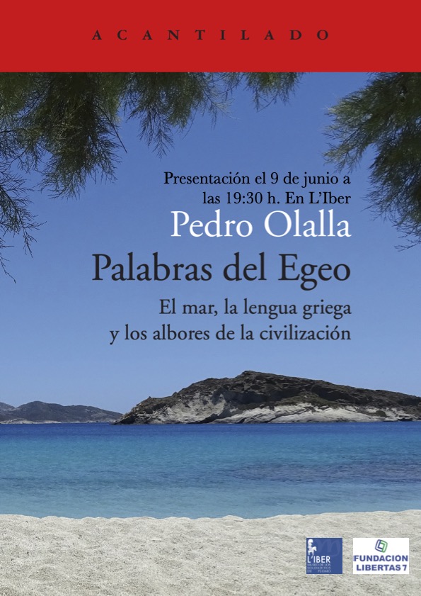 En este momento estás viendo Presentación del libro “Palabras del Egeo” de Pedro Olalla