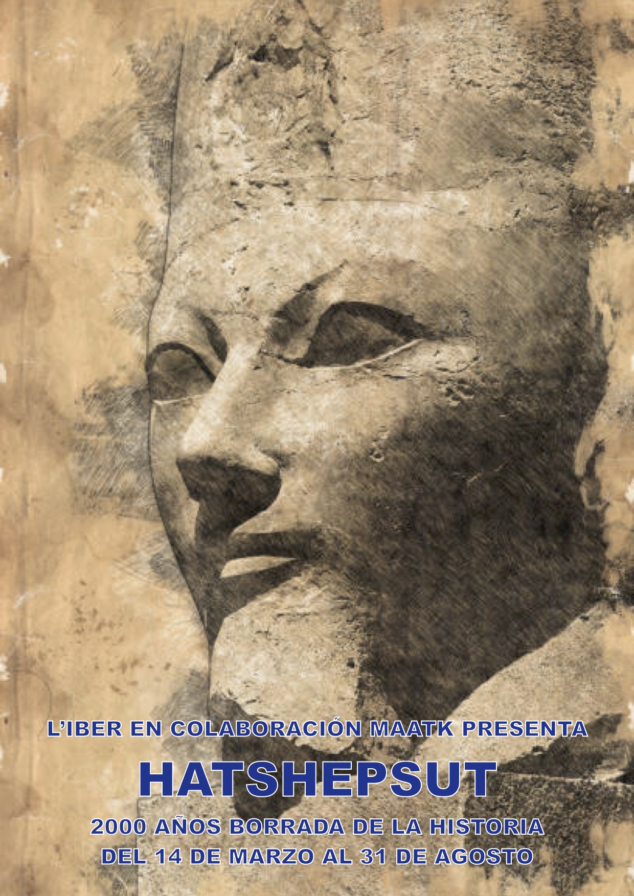 En este momento estás viendo L’Iber junto a Maatk presenta su exposición «Hatshepsut, 2000 años borrada de la historia»